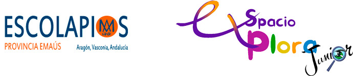 Logos de Escolapios y Espacio Explora